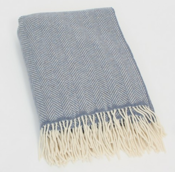 John Hanly & Co Merino Wool and Cashmere Throw Extra Long