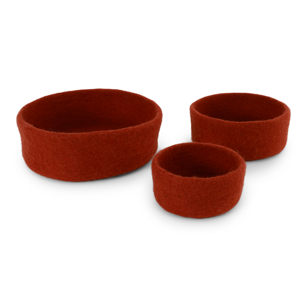Felted Bowls - Straight Edge