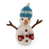 Felted Snowman With Hat & Mittens