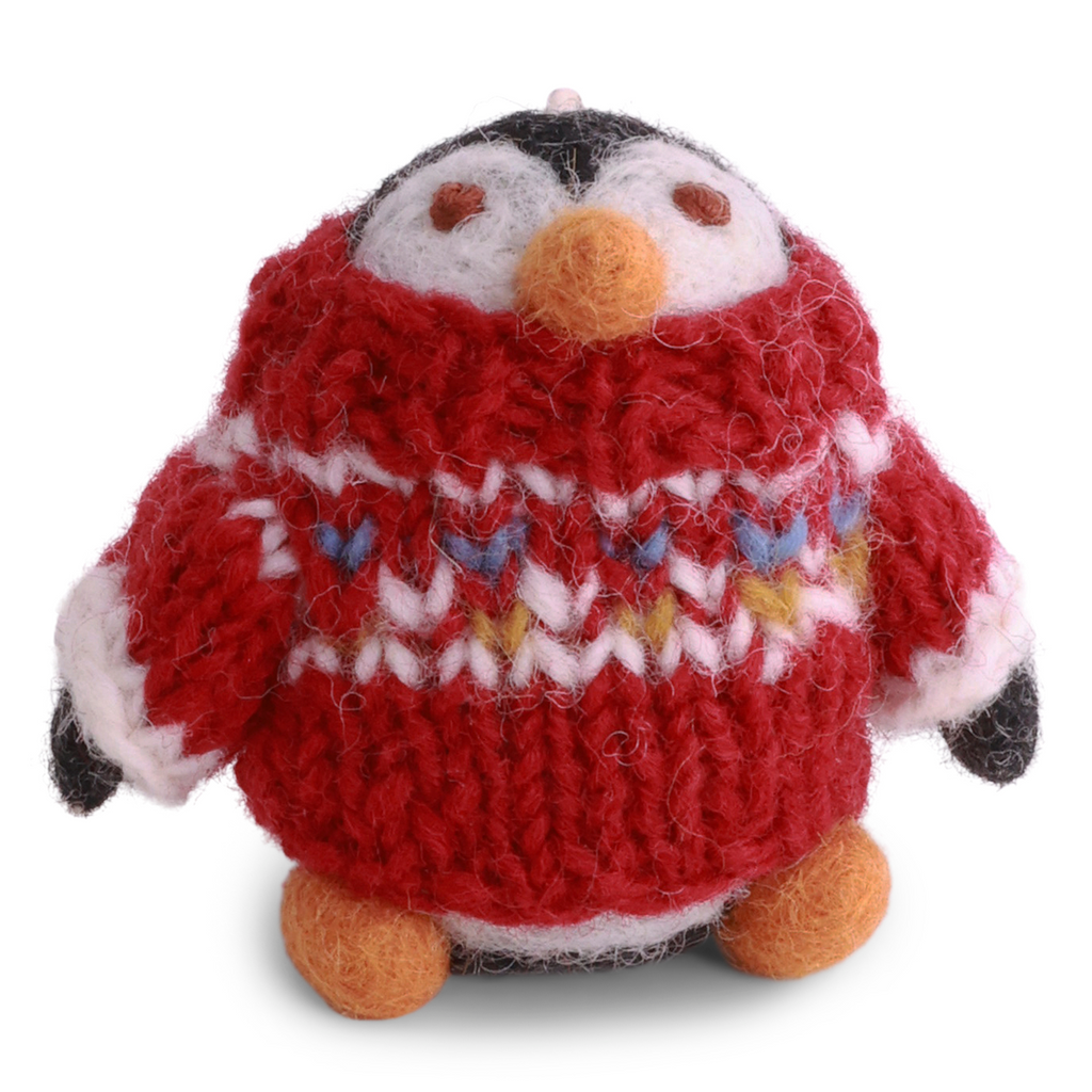Felted Penguin With Sweater