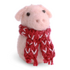 Felted Pig With Scarf