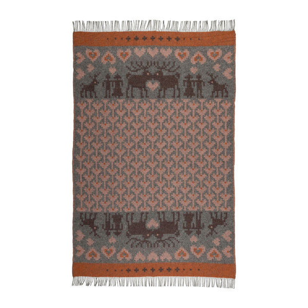 Fastfolk Pattern Wool Blanket By Ojbro Vantfabrik