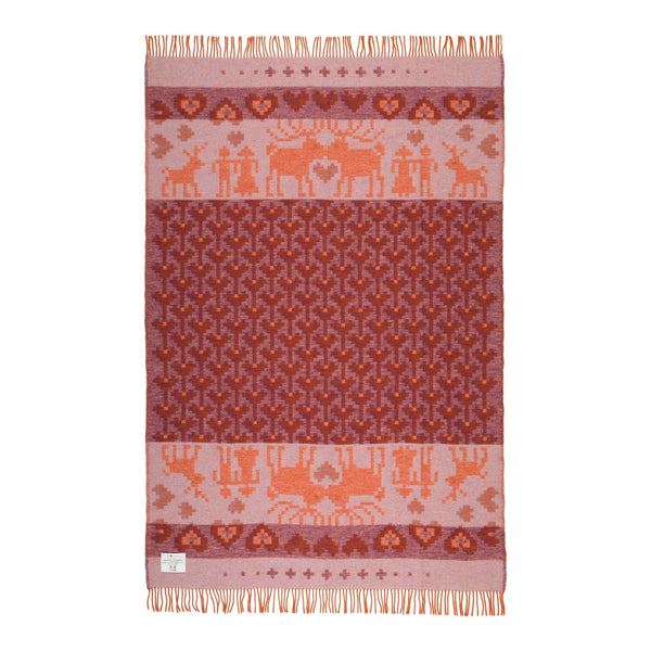 Fastfolk Pattern Wool Blanket By Ojbro Vantfabrik