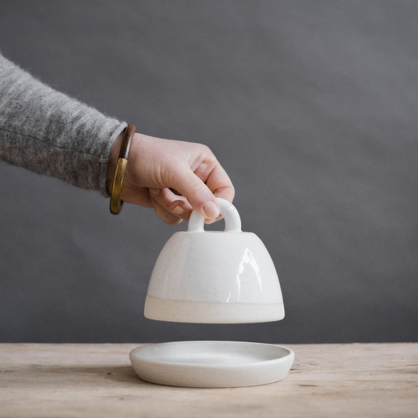 Butter Dish- White