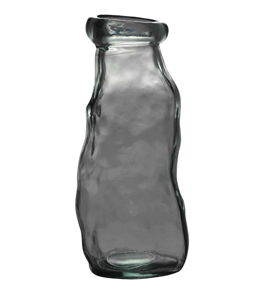 Barcelona Recycled Glass Vase Tall Style - Mauve Taupe