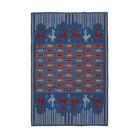 Scania Pattern Wool Blanket By Ojbro Vantfabrik