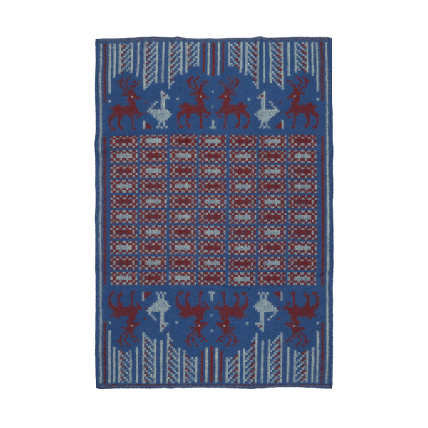 Scania Pattern Wool Blanket By Ojbro Vantfabrik