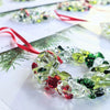 Medium Winter Wreath Glass Ornament