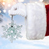 Diamond Snowflake Glass Ornament