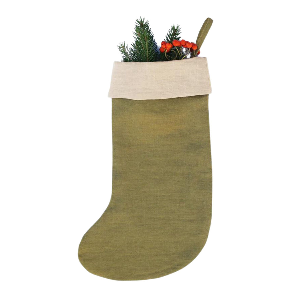 Christmas Stockings - Olive Green