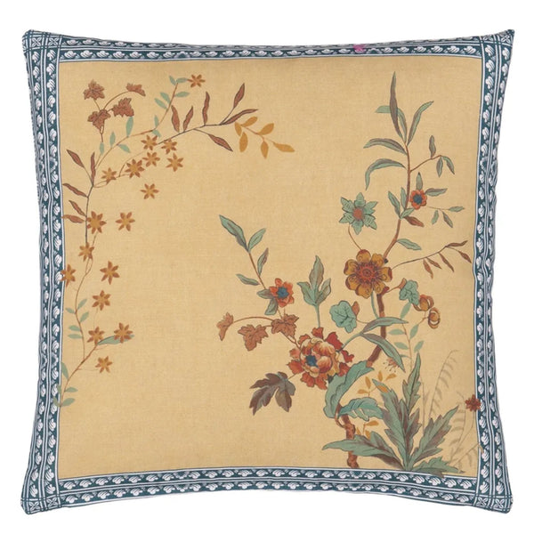 John Derian Pillow - 20x20 - Peacock Toile - Sepia