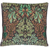 Ikebana Damask Velvet Cushion - 22x22 - Graphite