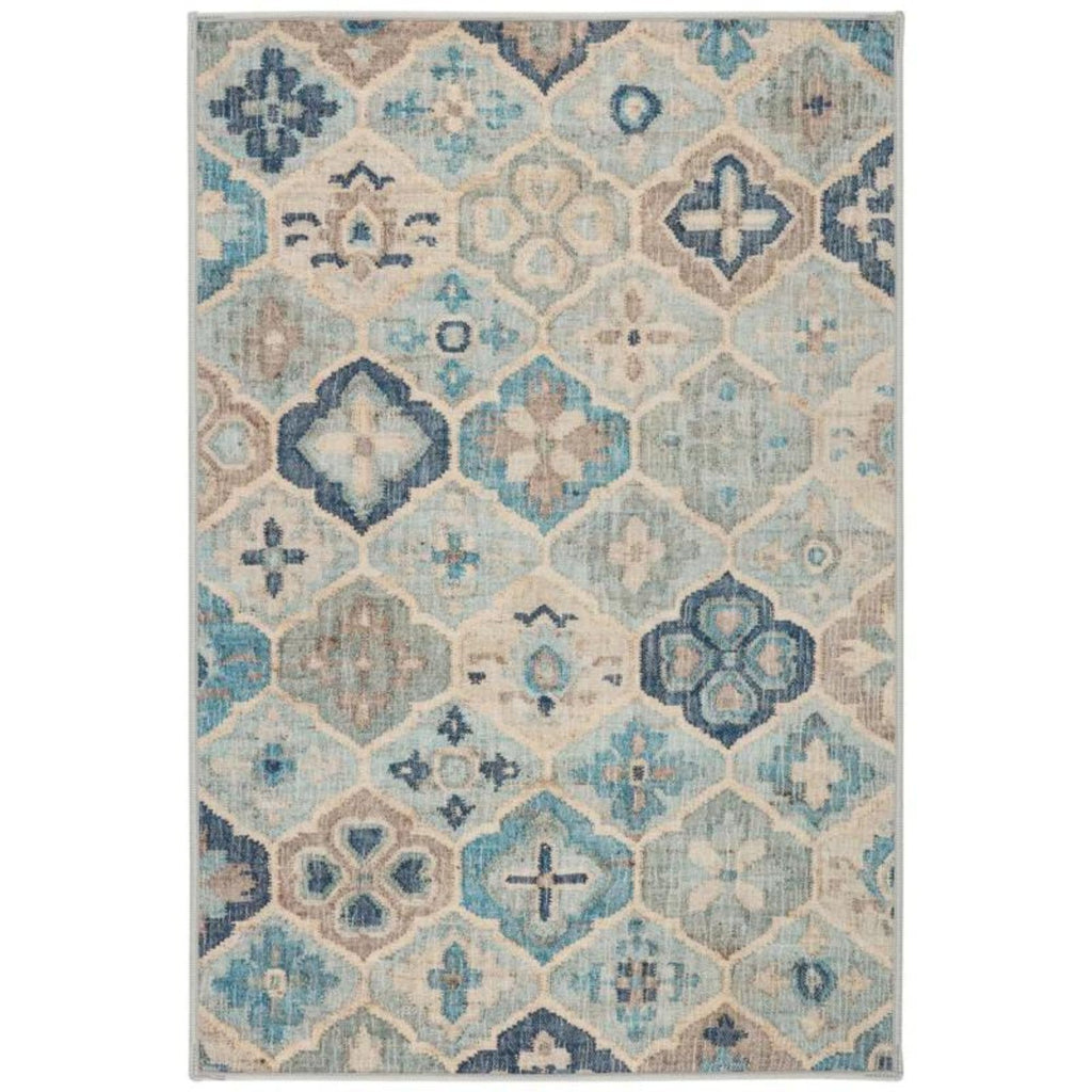 Pali Blue Washable Rug