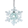 Diamond Snowflake Glass Ornament