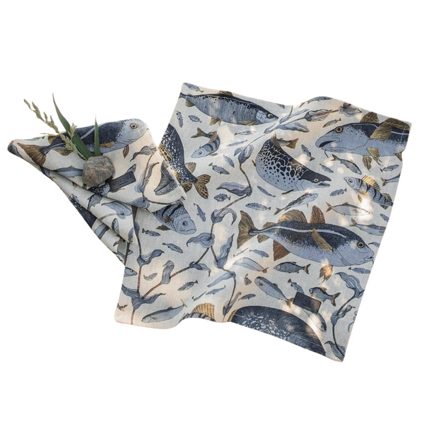 HavsLiv - AlvBlå Linen Napkins - Set of 2