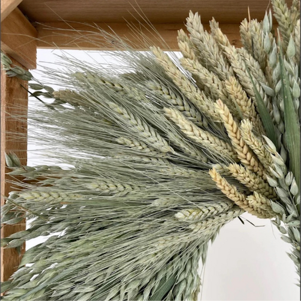 Green & Natural Grains Wreath