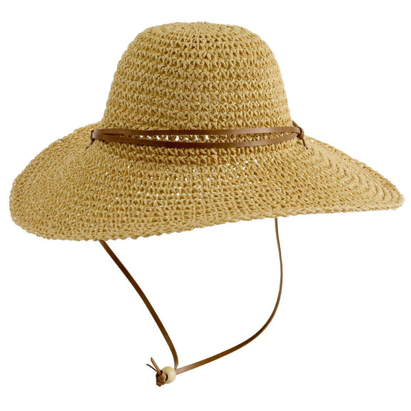Crocheted Raffia Hat - CDN Made - The Melinda