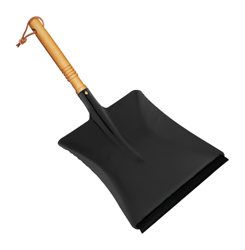 Dust Pan with Wood Handle