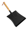 Dust Pan with Wood Handle