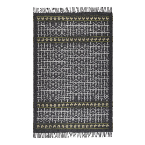 Eksharad Pattern Wool Blanket By Ojbro Vantfabrik