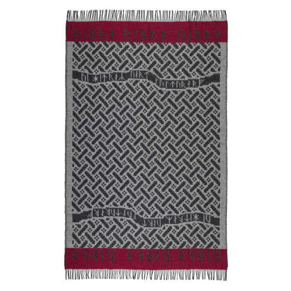 Futhark Pattern Wool Blanket By Ojbro Vantfabrik