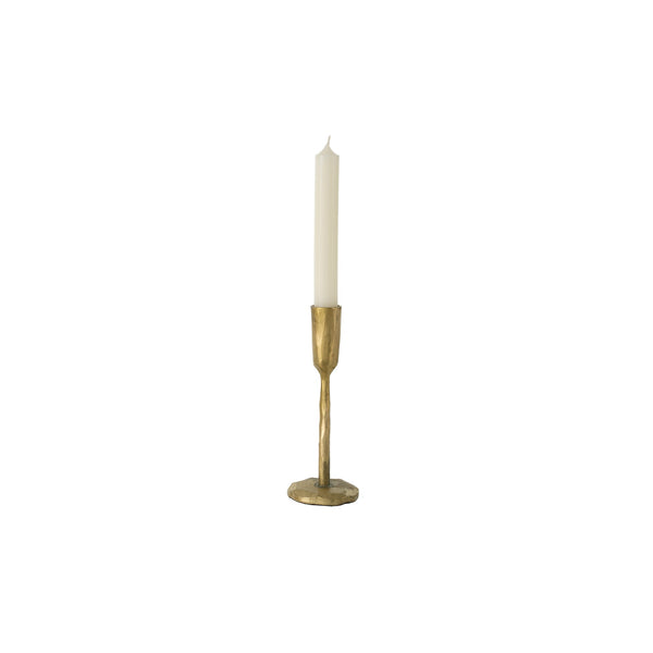 Luna Forged Candlestick - Gold