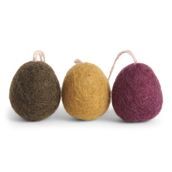 Felted Eggs - Set of 3
