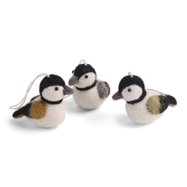 Sparrow, Set of 3 Ornaments