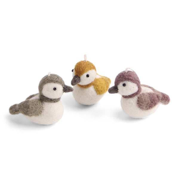 Sparrow, Set of 3 Ornaments