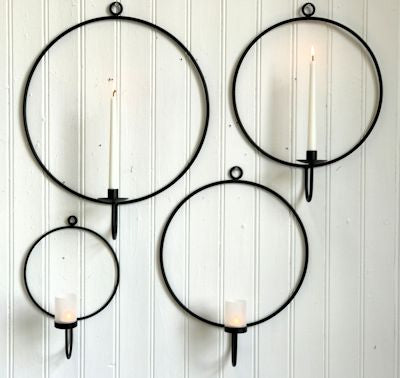Iron Wall Candle Holder Ring