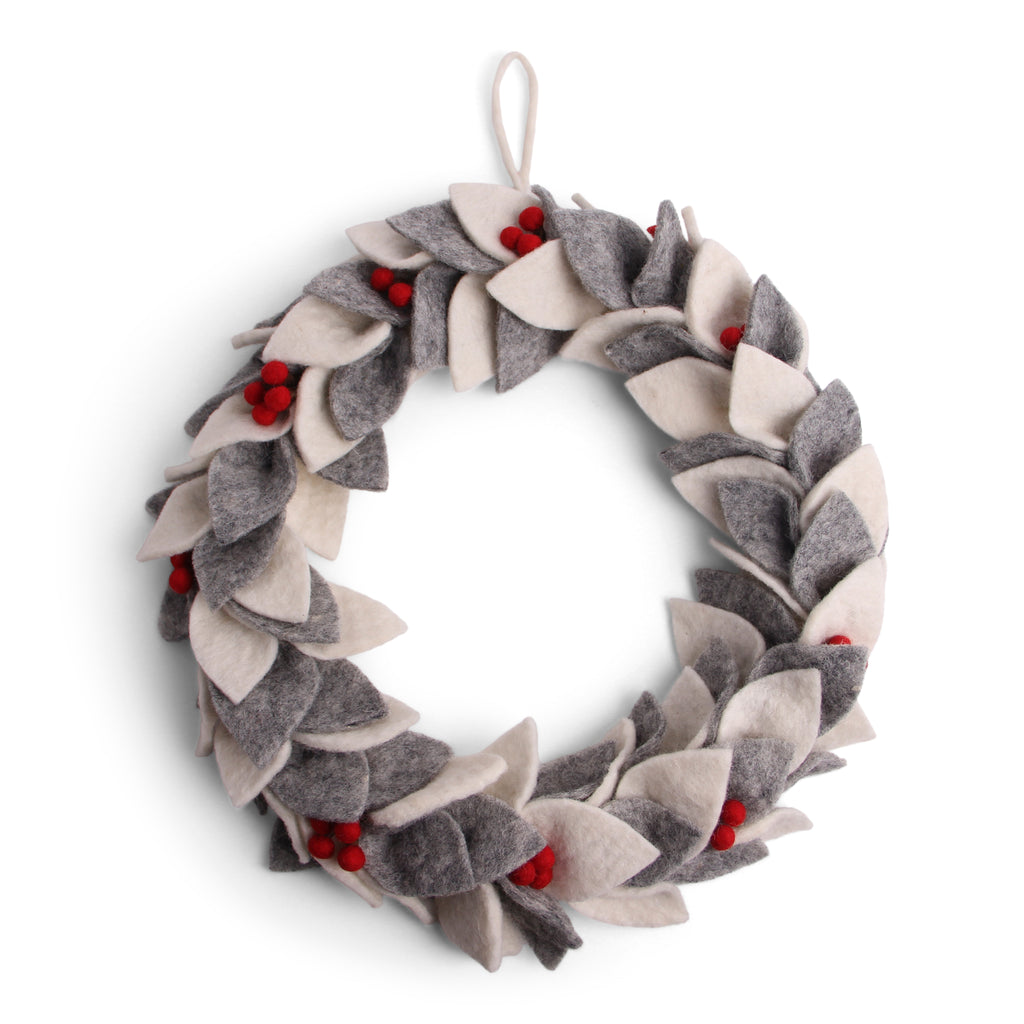 Felted Wreath with Berries