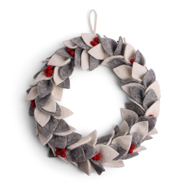 Felted Wreath with Berries
