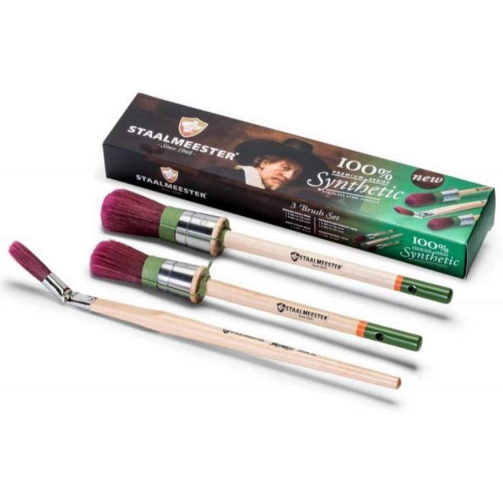 Staalmeester Pro Hybrid 3pc Brush Set