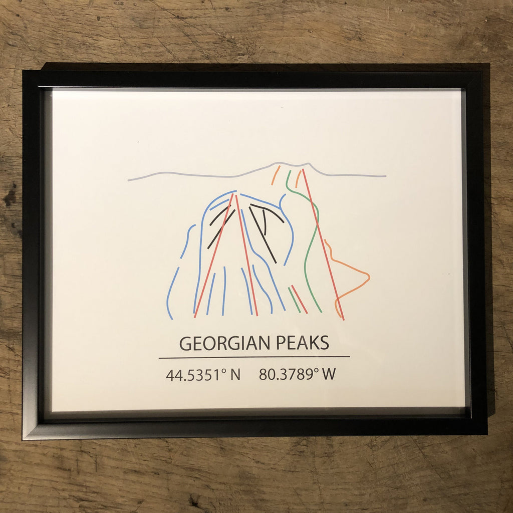 Ski Map Wall Art