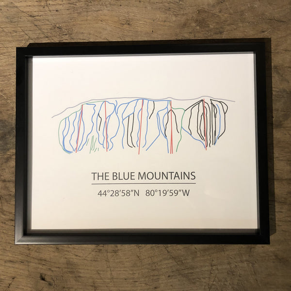 Ski Map Wall Art