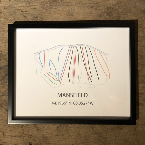 Ski Map Wall Art