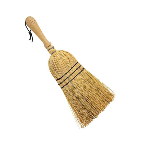 Rice Straw Hand Broom with Wooden Handle