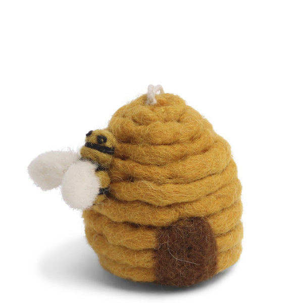 Felted Bee House Decoration