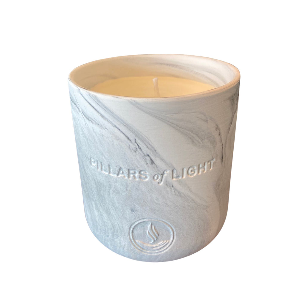Hand Poured Ceramic Scented Candle - Light