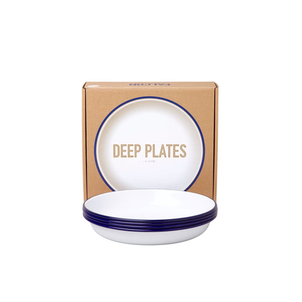 Enamel Deep Plate (box of 4)